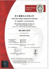 ISO 9000:2015 certificate from Zhejiang Hanhao Industrial Co., Ltd.