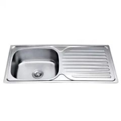 Premium 304 Stainless Steel Commercial Kitchen Sink Shape Square Origin China Color Chrome Trademark Mooco Notch Single - Image 1