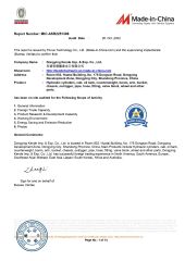 BV CERTIFICATE certificate from Dongying Kende Imp. & Exp. Co., Ltd.