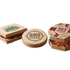 Custom Biodegradable Corrugated Pizza Boxes 12-24 Inch Strong Printed – product photo 2, product detail gallery