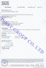 SGS Fire Rating certificate from QINGDAO FINEST INDUSTRY CO., LTD.