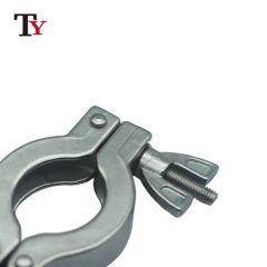 304 Casting Technics Single Pin Wing Nut Aluminum Sanitary Vacuum Stainless Steel Pipe Tri Clamp Ferrule Set for Vacuum Adapter - Hangzhou Thaeon Hytec Ltd