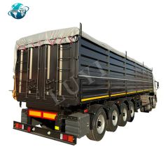 China Brand Hydraulic Tipping Trailer Semi Trailer Dump Truck Side Tipper Dump Semi Trailer Hot Sale 4 Axle Dump Semi Trailer - Shandong Luyi Vehicle Co., Ltd