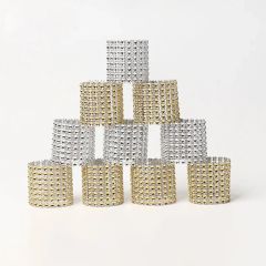 Elegant Crystal Napkin Rings for Wholesale Party Banquet Decor - Image 3