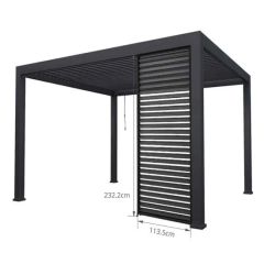 Outdoor Furniture Waterproof Motorized Aluminum Louvered Pergola Garden Canopy Patio Gazebo - Zhejiang Juhong Industry Co., Ltd