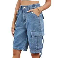 Short Pants Knee-Length OEM Men Denim Shorts Trousers Custom Jean Shorts Pants - Image 2