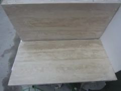 Beige Travertine Marble Wood Travertine Color White Origin China Trademark None Thickness 18mm Stone Form Tile Technics - Image 5