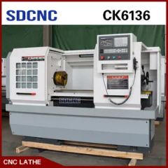 SDCNC CK6136 Metal CNC Lathe 5.5kw 100-2000rpm 4St Tool 2300*1100*1650 2600kg GS CE ISO - Shandong Shanshu Cnc Machine Tool Co., Ltd.