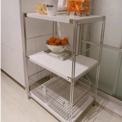 Custom Kitchen Storage Shelving Units Shelves Organizer Microwave Metal Shelf Rack - Image 5