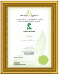 Australia Compostable certificate of Weifang Golden Grain Bio Material Co., Ltd. – certificate photo, supplier certificates section