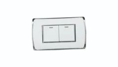 2 Gang 2 Way Light Push Button Wall Switch - Image 1