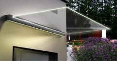 Glass Awning Support Fitting System Origin China Model NO. B1400 HS Code 76169990 Trademark REBOSS Color Transparent Sail Material Poly - Image 3