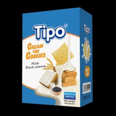 Huu Nghi supplier premium milk black sesame cream egg cookie 90gram packaging bag sweet taste biscuits - Image 4