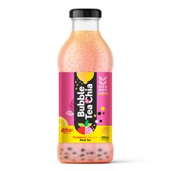 Free Sample Best Sell Bubble Tea 400Ml Bubble Tea Chia With Raspberry Dragon Fruit Black Tea Flavor - Image 5