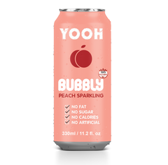 Sparkling Fruit Juice Drink Natural Peach Flavor OEM Private Label Best Seller Drinks Sleek can 330ml - Image 1