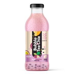 Free Sample Best Sell Bubble Tea 400Ml Bubble Tea Chia With Raspberry Dragon Fruit Black Tea Flavor - Image 3