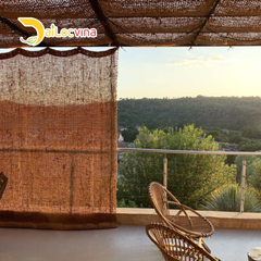 COCONUT FIBER COIR MAT TRIANGLE SUN SHADE SAILS FOR OUTDOOR SUNSHADE Model Number DLVN007 Ingredients coconut fiber Instruction for use outdoor garden shading - Image 1