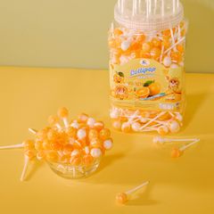 Best selling tasty Natural Orange flavour Lollipop candy from natural fresh fruits made in Vietnam manufacture - Image 3