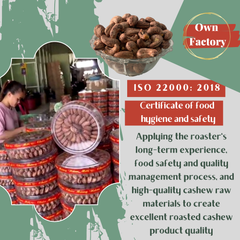 Wholesale Roasted salted Cashew Nuts brand Hiva's cashew 500gr Grade W180 W320 W450 made in Vietnam - Image 6