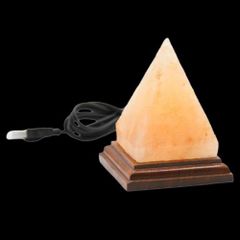 Himalayan USB Pyramid Salt Lamp - Image 4