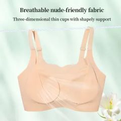 Seamless Plus Size Full Cup Push Up Backless Wire Free 15D U Back MOQ100 - Image 5