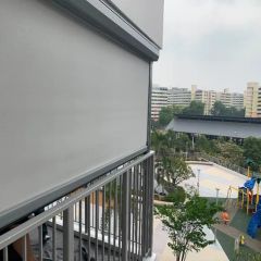 Motorized Zipper Track Outdoor Screen Roller Blinds Origin China Trademark OEM Warranty 1 Year Model NO. ZPS001 HS Code - Image 5