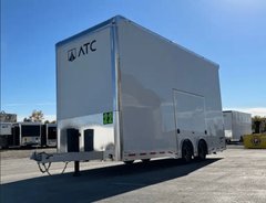 Enclosed Trailers / Enclosed ATC Car Trailer 2026 22ft. Aluminum Stacker ROM 900 w/14ft. Tiltable Lift - Image 1