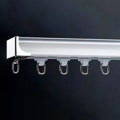 Space Saving Curtain Tracks for Compact Rooms Origin China Model NO. WY-CT Type Flatted Track Track Number Double Trademark - Image 3