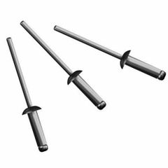 Polished Aluminium Pop Rivet, 1/4 Inch Material Aluminium Durability Durability Rivet Diameter 1/4 Inch Size As per - Image 1