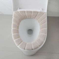 Toilet Seat Cover Pad Shape Round Hygiene Hygienic Size 17 X 14 Inch Durability Durable Texture Super Soft Waterproof - Image 2