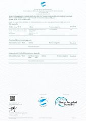 GRS certificate from Suzhou Jinshine Textile Import&Export Co., Ltd