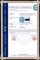 CE certificate from Chongqing Tonghui Gas Co., Ltd.