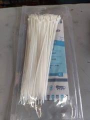 White Plastic Cable Tie 200mm Color Natural White Country of Origin Made in - Aapeshwar Hardware & Plywood Electricals