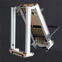 Yoga Studio Training Physiotherapy White Aluminum Alloy Lady Portable Folding Pilates Reformer Bed - Image 4