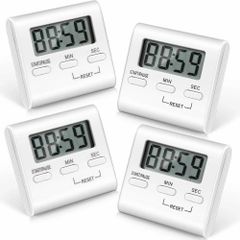 Square Timer, Small Digital Kitchen Timers, Timer for Cooking, Digital Stopwatch with Loud Alarm - Image 1