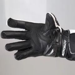 Black and White Motoboy Men's Motorcycle Riding Gloves Size L Style Plain Color Black Origin China Gender Unisex Specification - Image 6