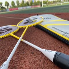 2020 Hot Sale Good Quality Alloy Custom Printed Badminton Rackets Set for Training - Image 1