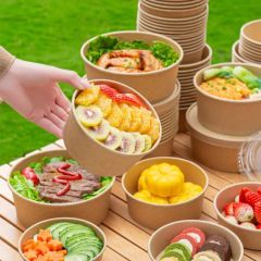 Food-Grade Disposable Paper Bowl Lunch Boxes - Image 2