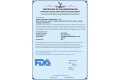 FDA certificate from Enping Jiaxin Daily Necessities Co., Ltd.