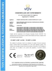 CE Certificate for SGMC Contactors certificate of Wenzhou Xinchi International Trade Co., Ltd. – certificate photo, supplier certificates section