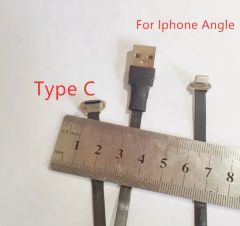 FPC Fpv Ultra Slim Customized USB Am to Type C Extension Cable Flat Ribbon USB Data Cable with Micro and Lightning Connectors USB 3.1 Type C to Am Angle Cable - Image 2
