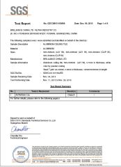 FIRE RESISITANCE TEST certificate of Brilliance China Ltd. – certificate photo, supplier certificates section