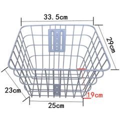 Stylish Metal Bicycle Baskets in Three Color Choices for Storage - Image 6