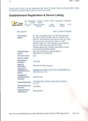 FDA Certificate certificate from Shanghai Bojin Electric Instrument & Device Co., Ltd.