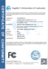 FCC(CCS1 Adapter) certificate from Huizhou Olink Technology Co., Ltd.