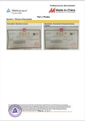 Certificates certificate of Qingdao General Guofu New Energy Tech Co., Ltd – certificate photo, supplier certificates section