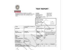 TEST REPORT certificate of Xiamen D&Q Import and Export Co., Limited – certificate photo, supplier certificates section