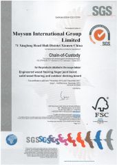 SGS certificate from Moysun International Group Limited