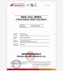 Neck Massager UN38.3 certificate from Dongguan Homerelax Technology Co., Ltd.