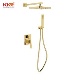 Modern Bathroom Fitting Shower Heads Faucet System Hardware Square Non Shared Function Shower Set - Image 2